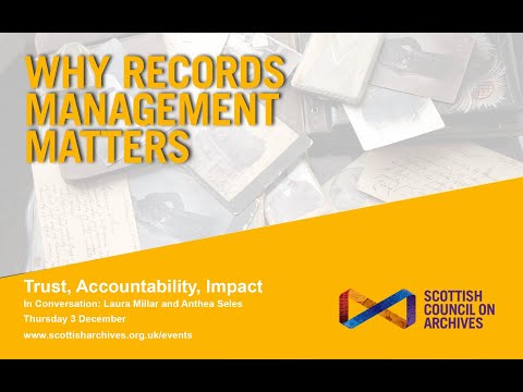 Why Records Management Matters: Laura Millar and Anthea Seles