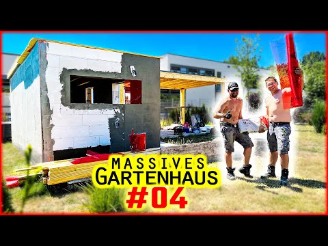 YTONG ARMIEREN - Gewebe spachteln & einarbeiten! | GARTENHAUS BAUEN #04 | Home Build Solution
