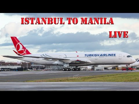 Airbus A350-900 (Turkish Airlines) From Istanbul to Manila on (Flight Simulator X)