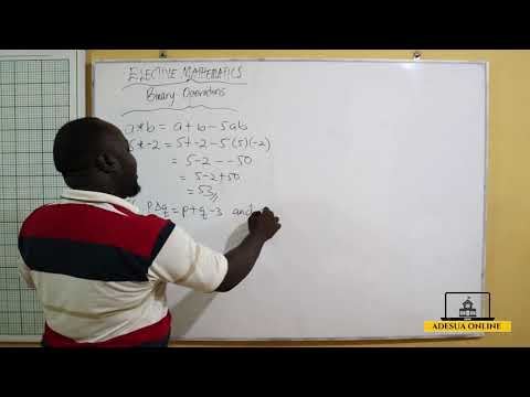 SHS 1 Elective Math - Introduction To Binary Operations