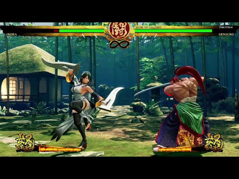 Iroha VS Genjuro - Hardest Al - Samurai Shodown