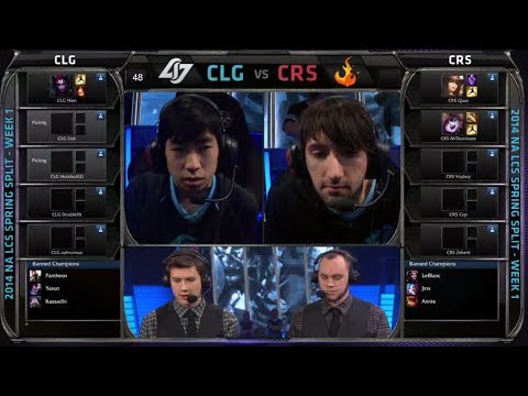 CLG vs Curse | 2014 NA LCS Spring split Season 4 W1D3 G1 | Curse vs CLG full game HD | CLG vs CRS