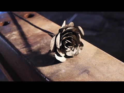 Making a Rose from scrap metal