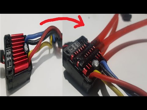 Rc boat. air cooled ESC to water cooled