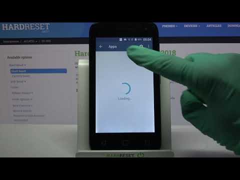 ALCATEL U3 2018 and Default Apps List - Programs Settings
