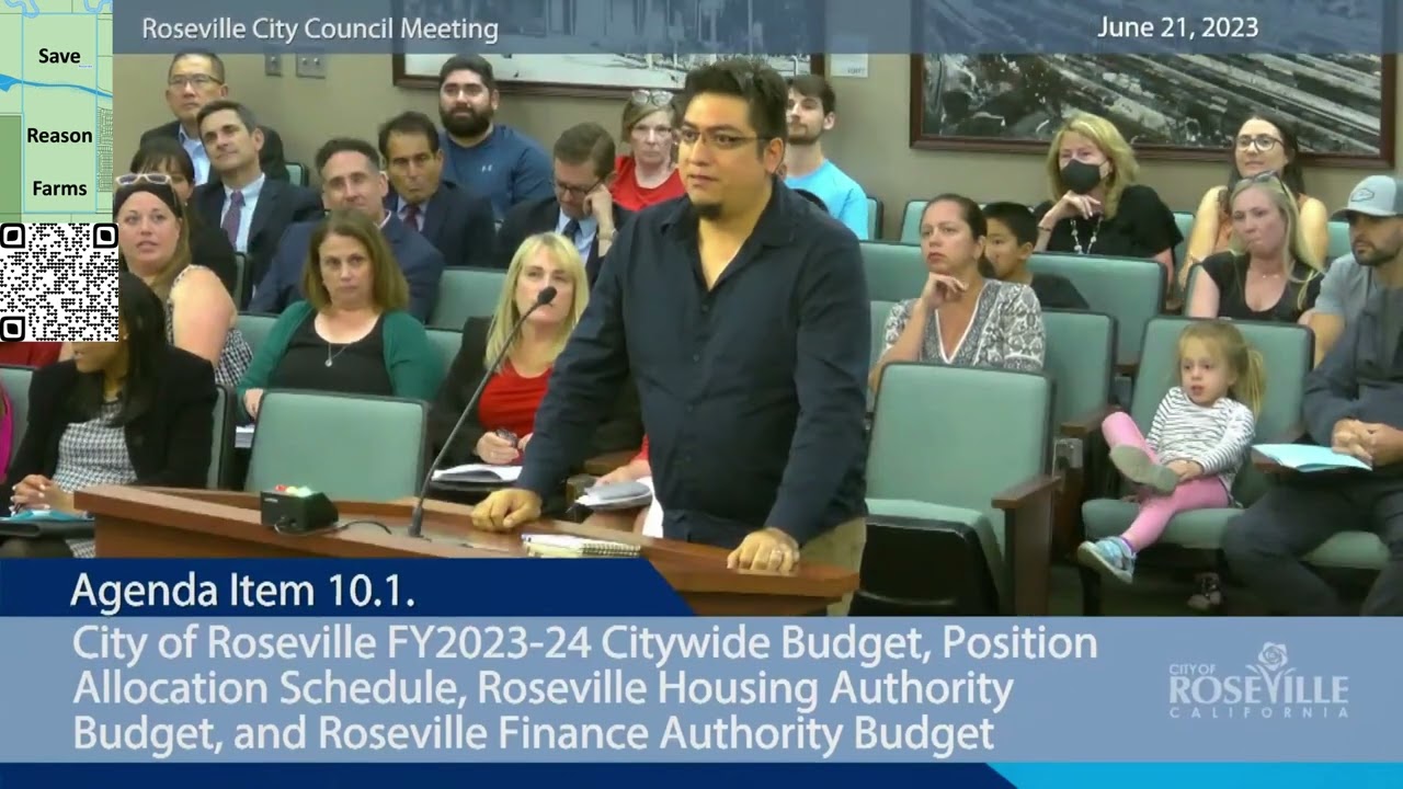 Roseville City Councilmembers remove "industrial" in budget item relating to electrical substation.