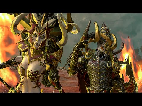 DARK ELVES vs CHAOS DWARFS - Total War Warhammer cinematic battle