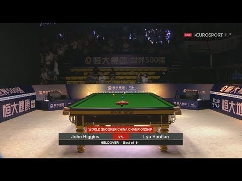 John Higgins 129 v Lyu Haotian 吕昊天 R1 China Championship 2017 Qualifiers