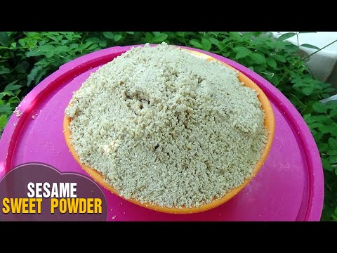 How to Make Simple Sesame Sweet Powder for health ( New Recipe only by Latha Channel )