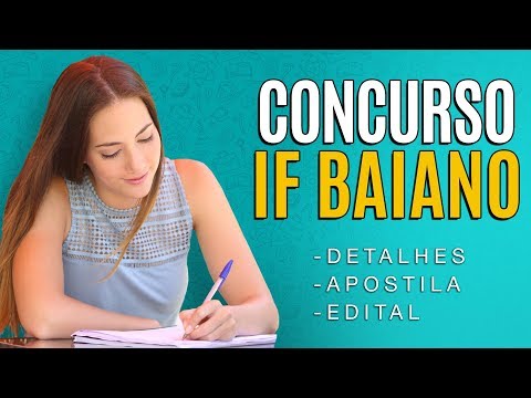 Concurso IF Baiano 2019 - Edital, Inscrição e Apostilas