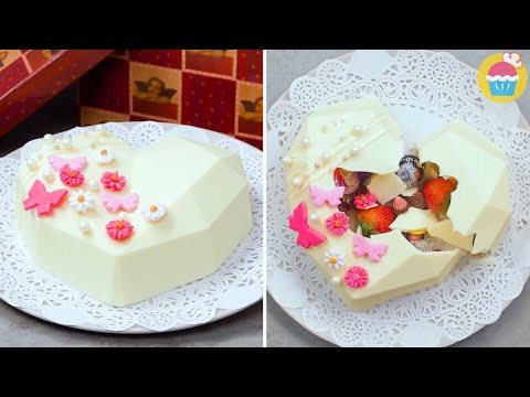Pinata Cake | How To Make Hammer Cake | Chocolate Heart Box Cake By Nyam Nyam