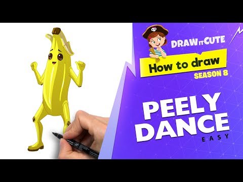 How to draw Peely Dance easy | Fortnite Season 8 tutorial Video