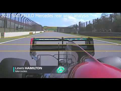 2021 Brazil 44 Hamilton rear wing DRS 330km/h