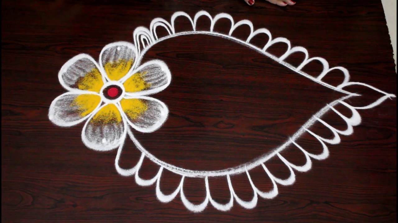Festival rangoli design by easy rangoli