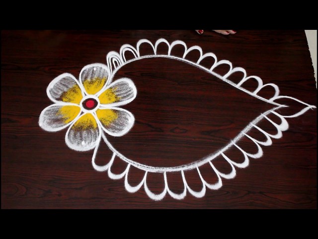 Festival rangoli design by easy rangoli