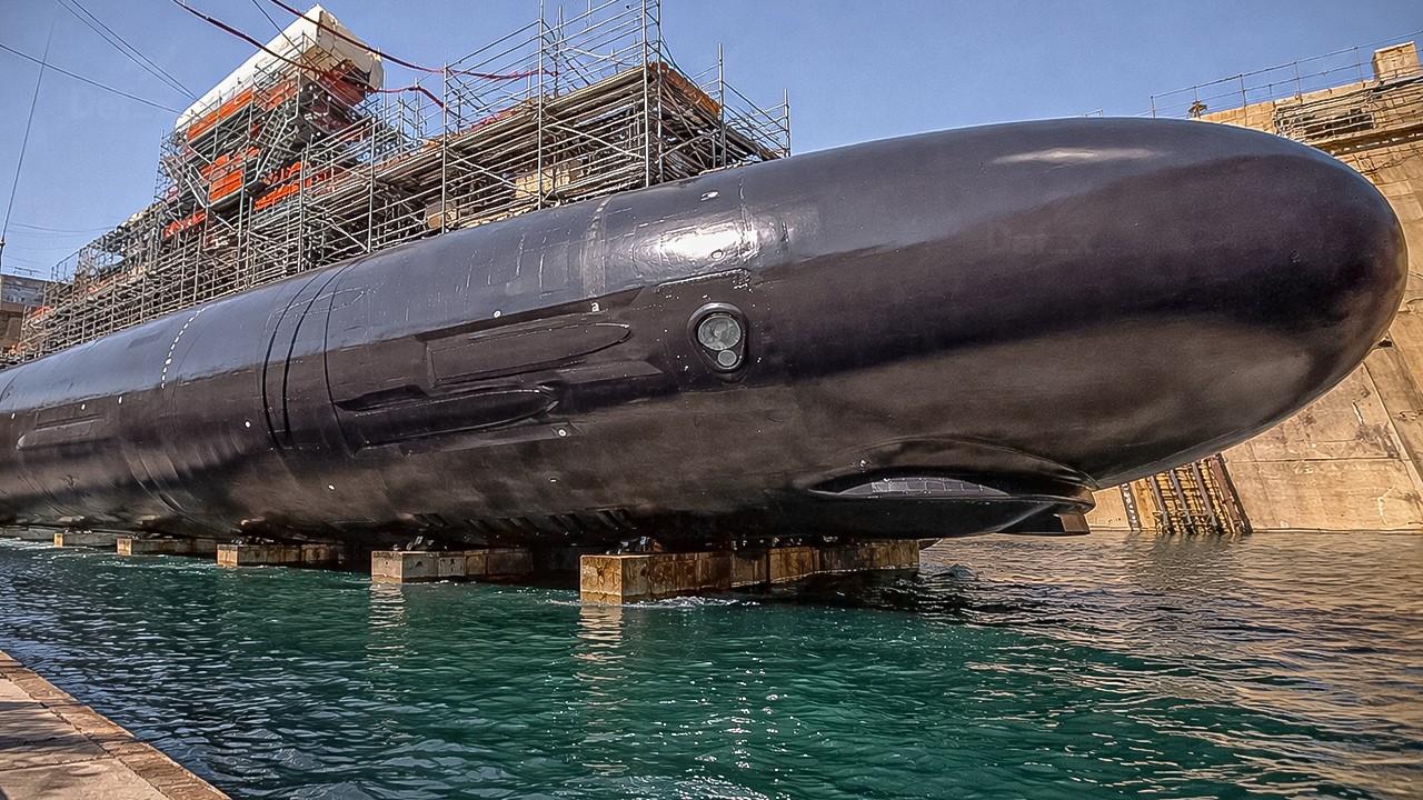 Inside the Dry Dock Massive Virginia-Class Submarine Launch by U.S. Navy