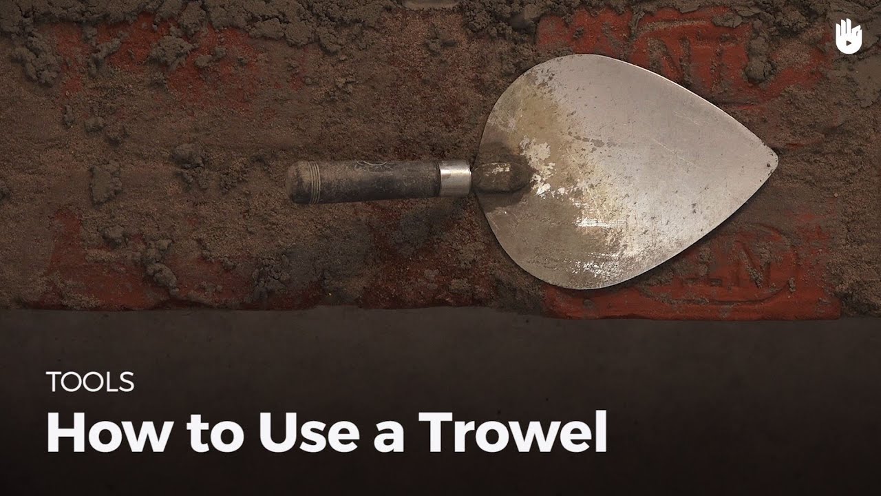How to Use a Trowel How to Be a Mason Sikana