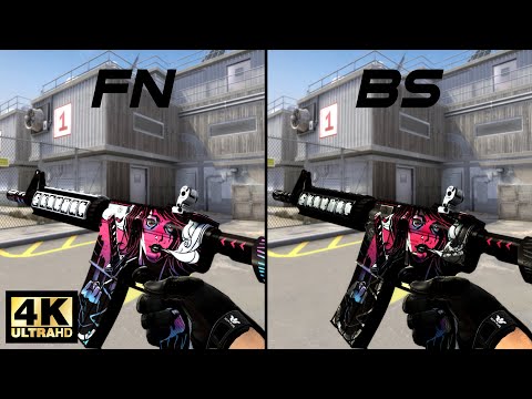 CSGO M4A4 | Neo-Noir - Skin showcase all floats [4K60FPS]