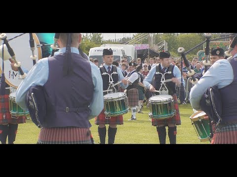 Field Marshal Montgomery Pipe Band at the 2018 British Championships in Paisley