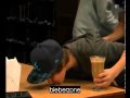 Justin Bieber and Asher Roth on silent library 
