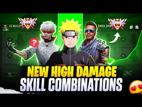 NEW (100% WORKING ✅) HIGH DAMAGE CHARACTER COMBINATIONS || Best Skill Combination For Br Rank