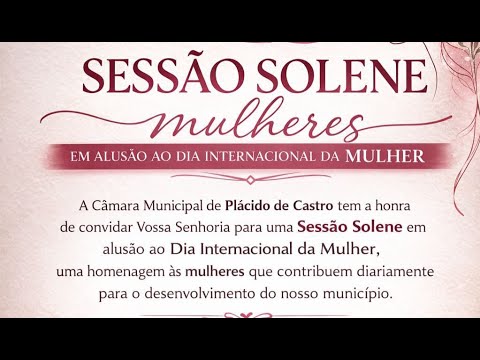 1º SESSÃO SOLENE