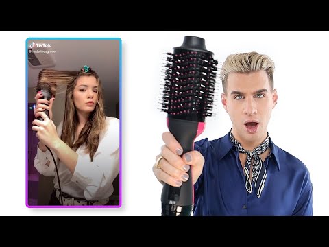 Pro Hairdresser Tries The Revlon One Step Hair Dryer...