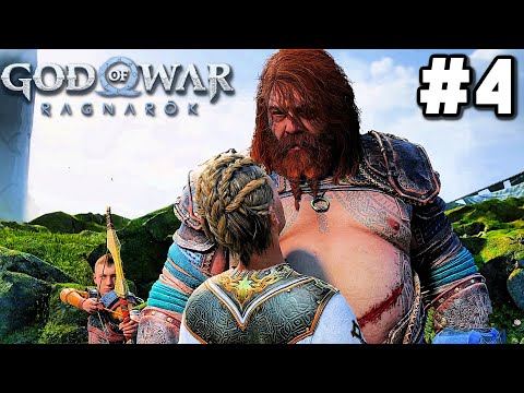 God of War: Ragnarok Gameplay Walkthrough Part 4 - LAND OF THE GODS