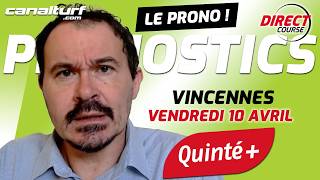 emission video des courses turf pmu du Vendredi 10 avril 2026