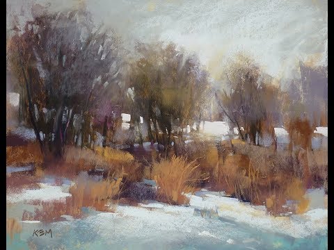 Painting a Winter Landscape in Pastel