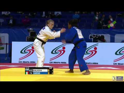 Judo 2016 European Championships Kazan: Valkova (RUS) - Gwend (ITA) [-63kg] bronze