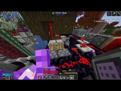 Vault Hunters 1.18: auto Dark Oak tree farm with Mekanism/Routers (Minecraft)