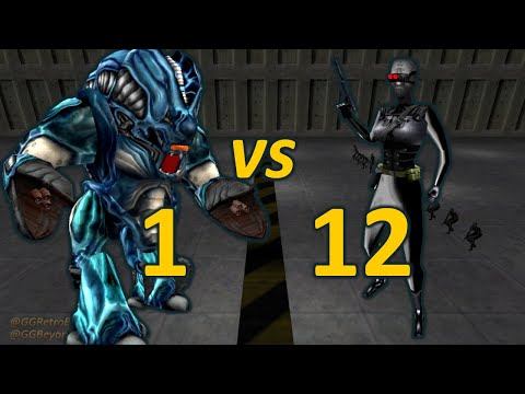 Gargantua vs 12 Assassins - Half-Life Retro Battles