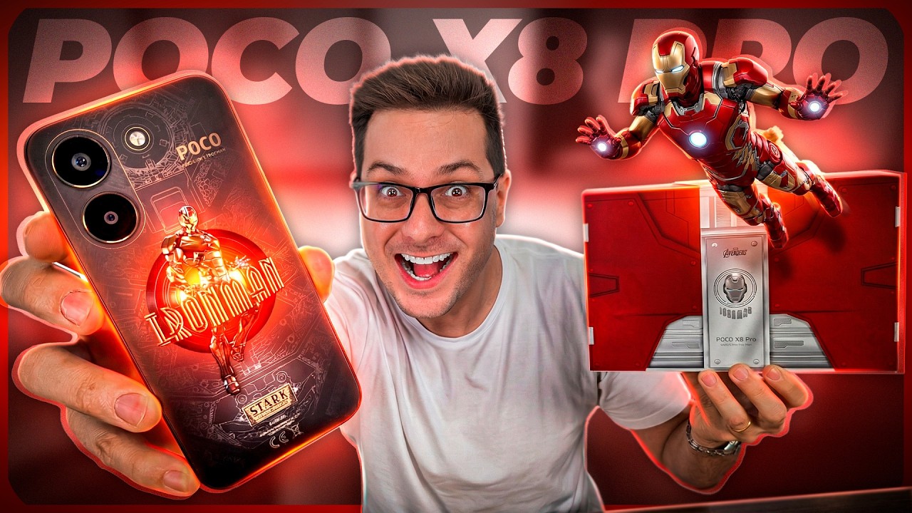 POCO X8 Pro Iron Man: A EDIÇÃO LIMITADA mais INSANA que já vi!