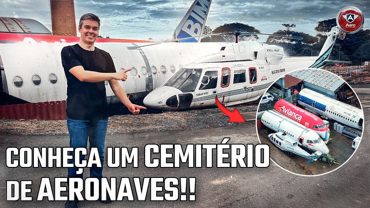 SUCATA de AVIÃO VIRA PANELA? Conhecemos um FERRO VELHO de AVIÕES