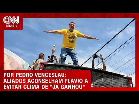 Aliados aconselham Flávio a evitar clima de “já ganhou” | CNN 360°