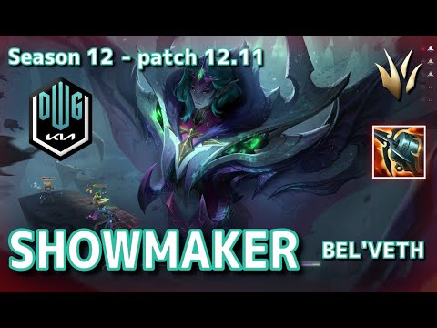 【KRサーバー/M1】DK Showmaker ベルヴェス(Bel'veth) VS ウーコン(Wukong) JG - Patch12.11 KR Ranked【LoL】