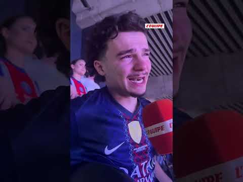 🥹​ Un supporter très ému après le back-to-back du PSG en Ligue des champions #psg #football