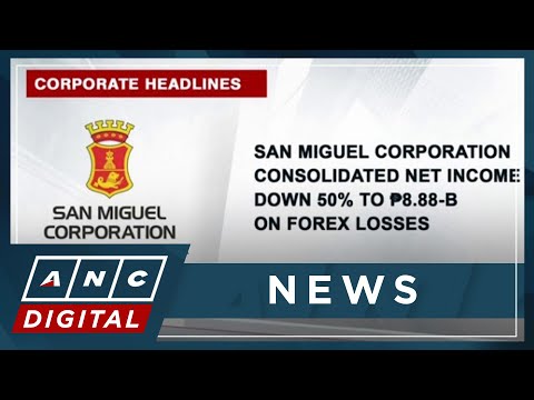 San Miguel Corporation consolidated net income down 50% to P8.88-B on forex losses ANC