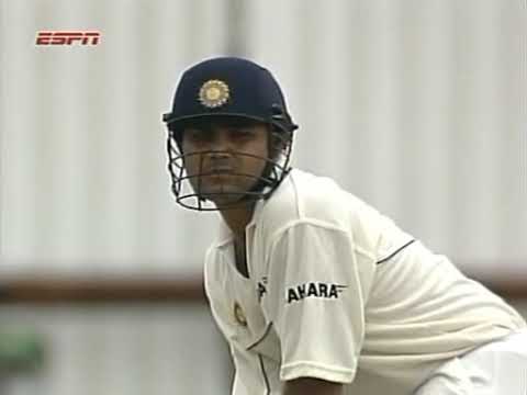 ** Rare Gold ** Virender Sehwag Test Debut Century 105 vs South Africa 2001 HQ Extended Hlts Video