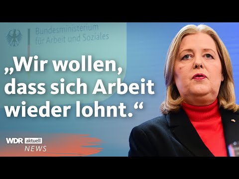 Sozialstaat-Reform: Diese Pläne soll Bärbel Bas umsetzen | WDR Aktuelle Stunde