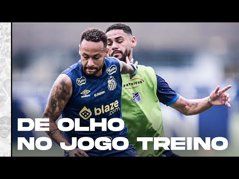 COM NEYMAR JR EM CAMPO, SANTOS FC VENCE ÁGUA SANTA POR 3 A 2 EM JOGO-TREINO