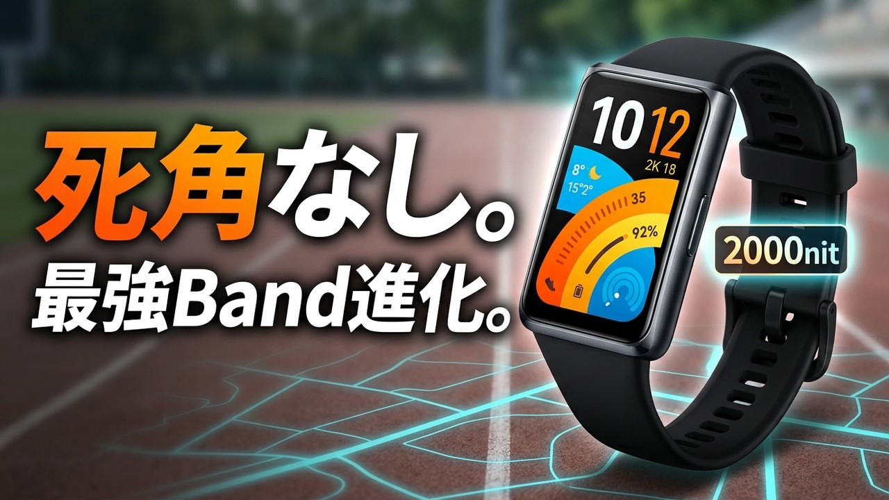 【HUAWEI Band 11 Pro】6年ぶりのProモデル復活！初のGPS搭載＆輝度2,000nitでもはやスマートウォッチだった
