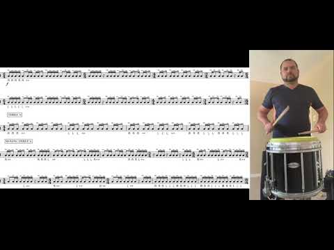 70 BPM Decay Snare Drum Practice Pad Warm Up
