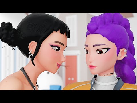 Rumi and Zoey and Mira Stuck - KPop Demon Hunters Animation