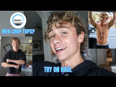 CAN MEN WEAR CROP TOPS? New Gymshark Men Crop Tops | Try On Haul