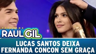 Programa Raul Gil (02/07/16) - Lucas Santos deixa Fernanda Concon sem graça