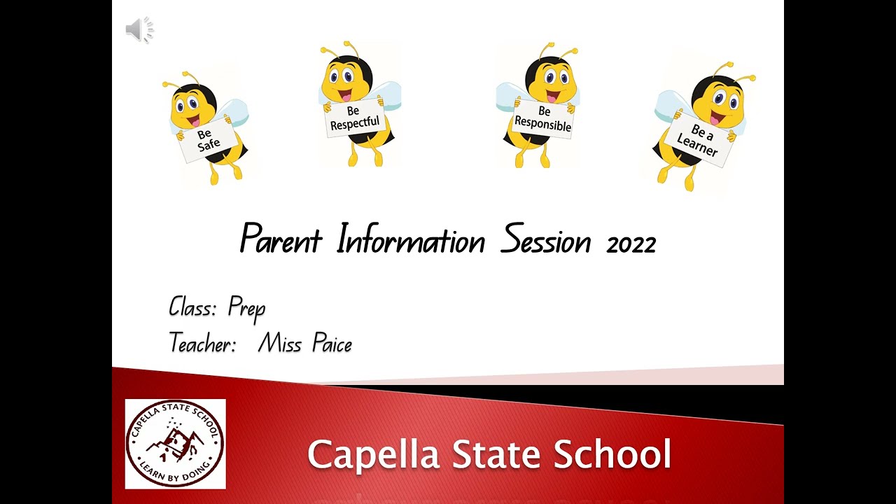 Prep Parent information session 2022
