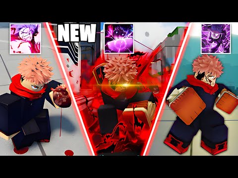 Using YUJI in Different Roblox Jujutsu Kaisen Games