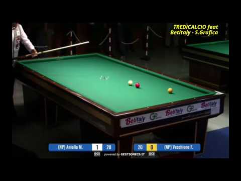 ANIELLO vs VECCHIONE - 5^PROVA BILIARDO BTP 2017 S.ANTONINO